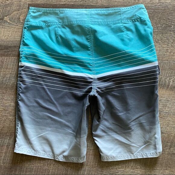 O’Neill Board Shorts High Tide Stripe Beach Men’s 30 Waist Swim - Picture 7 of 13